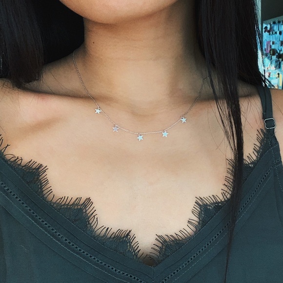 🆕Mini Star Charm Necklace Silver - Picture 6 of 7